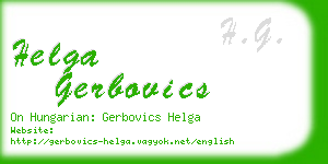 helga gerbovics business card